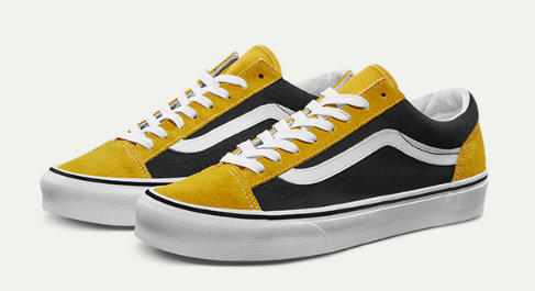 Vans范斯Old Skool 黑灰 黑黄 黑紫 黑绿 拼接 经典款低帮情侣休闲板鞋VN000KW6HR0  型号：SX35 尺码 35--44 工艺：硫化1:1 商品图3