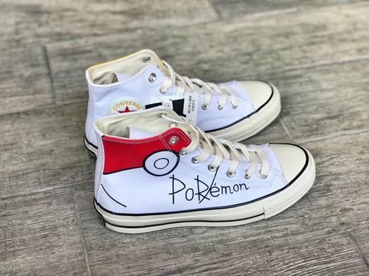 Converse Chuck 1970S x Pokemon  神奇宝贝系列 皮卡丘 鸳鸯高帮限定  官方原盒 正确软底蓝底 原盒钢印 鞋垫钢印 尺码：35-44 商品图5