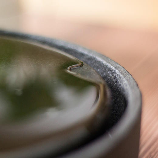 「镜花水月」高档茶具套装 陶瓷茶杯 乌金石茶盘 四合一套装 商品图4