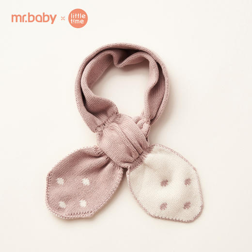 mr.baby2020春秋儿童童趣百搭舒适拼色围巾薄款女童保暖针织围巾 商品图1