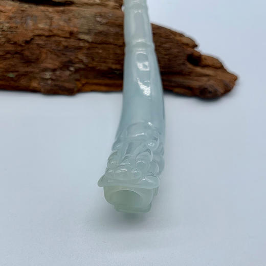 派瑞翡翠 翡翠烟嘴 糯种 浅绿色 商品图3