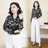 上海旗袍厂ASE-3311时尚百搭气质美观翻领复古印花真丝小衫 商品缩略图2
