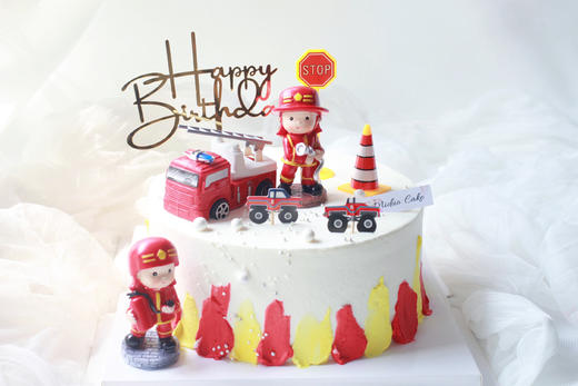 男孩款 消防员 消防车 灭火现场 商品图0