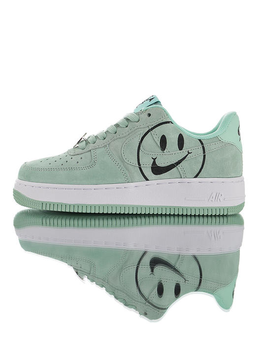 耐克Nike Air Force 1 GS "Have a Nike Day"  空军一号经典百搭低帮板鞋 白黑浅粉麂皮薄荷笑脸 商品图4