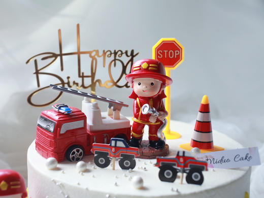 男孩款 消防员 消防车 灭火现场 商品图2