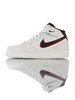 耐克Nike Air Force 1 Mid '07 LV8 怪奇物语限定 采用荔枝纹移膜皮革材质 内置全掌air sole气垫 耐克空军一号中帮运动板鞋 皮革白海军蓝红钩 商品缩略图0