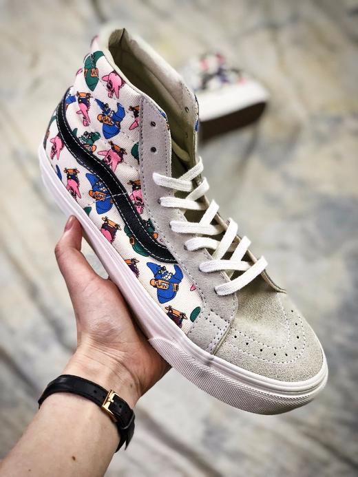 VANS VAULT OG SK8-Hi LX (SPONGEBOB)海绵宝宝派大星联名款真标1:1硫化 ，硫化双为尾条加布尾条 商品图4