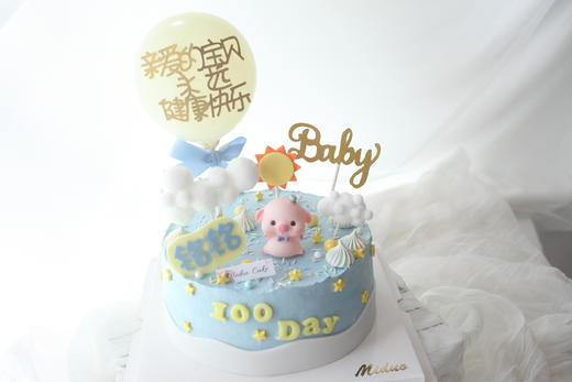 男孩款 蓝色猪宝宝 男宝宝 满月 百天 周岁 商品图2