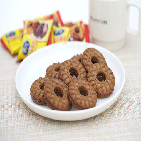 真巧 酱芯曲奇饼干 1000G独立散装早餐糕点夹心饼干零食500G可选 商品图1