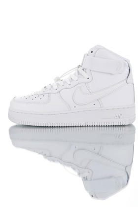 耐克Nike Wmns Air Force 1 High “Medium Olive” '07 LV8  空军一号经典高帮百搭休闲运动板鞋 全白橄榄绿 奶白褐勾