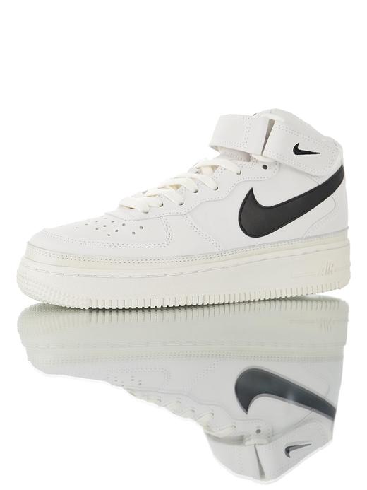 耐克Nike Air Force 1 Mid“Reflective” 空军一号经典百搭休闲运动板鞋 皮革白红3M反光 白黑3M反光 商品图3