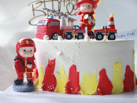 男孩款 消防员 消防车 灭火现场 商品图1