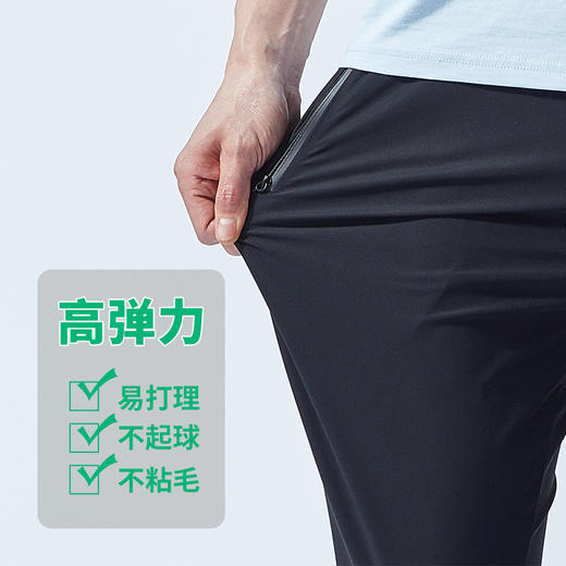 【Q】【新款DSK】冰丝裤大码休闲加肥加大休闲运动裤男士透气高弹直筒长裤超薄款百搭 商品图3
