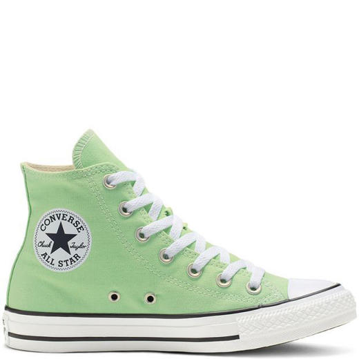 匡威converse All Star 原谅绿时尚男女高帮帆布鞋，正确硅蓝中底 ，内侧黑字logo圆标，美国限定，真标硫化工艺，重量一比一 颜色：原谅绿 货号：164396C 号码：35-44 商品图1