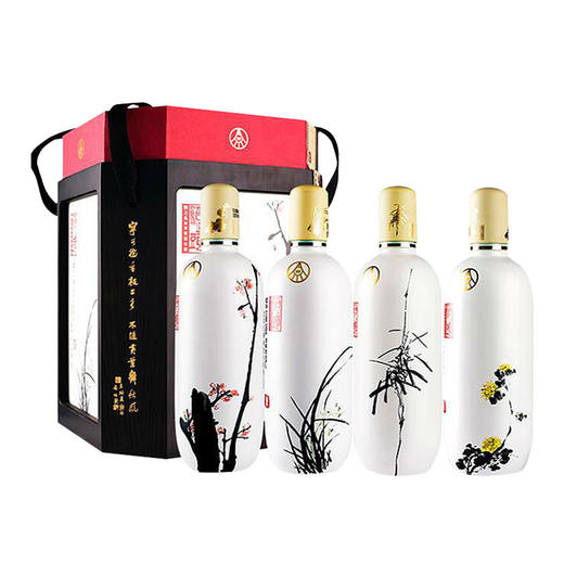 五粮液股份60度梅兰竹菊礼盒浓香型白酒500mL*礼品送礼酒单瓶装【本商城规格1件即为一瓶】 商品图0