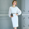 FMY-F20CL29833春装新款赫本风通勤知性修身职业连衣裙 商品缩略图0