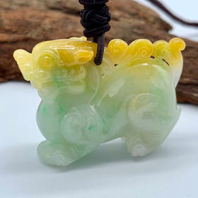 派瑞翡翠 翡翠貔貅 糯种 翡色