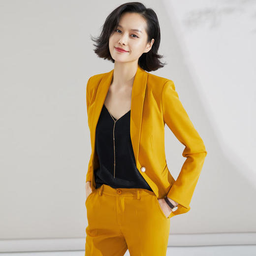 STFZ689YY新款时尚英伦风修身气质套装 商品图1