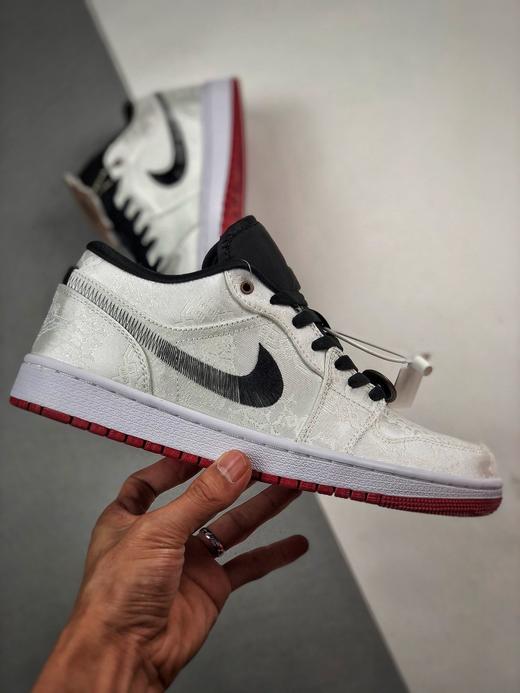 男鞋clotxairjordan1low喬一低幫白絲綢板鞋aj1低幫