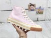 匡威CONVERSE Chuck 70 Pop 高帮复古帆布鞋男女同款 真标 硫化工艺，聚氨酯硅蓝PU中底、原楦开发版型原标原盒制官网爆火 粉色 灰色 白色货号：165719C 鞋码：35--39 商品缩略图0