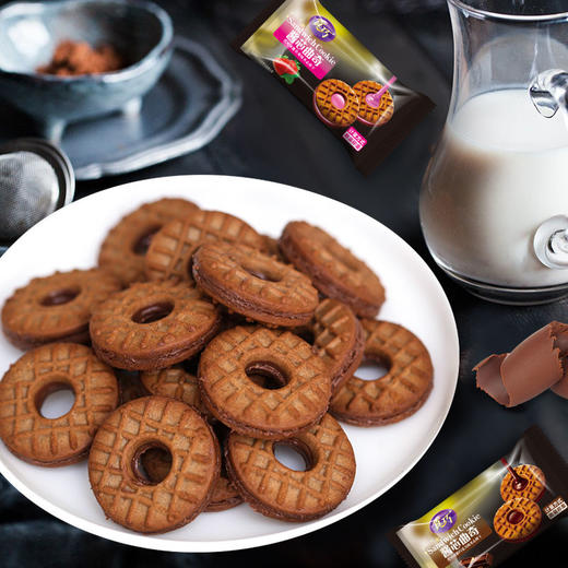 真巧 酱芯曲奇饼干 1000G独立散装早餐糕点夹心饼干零食500G可选 商品图7
