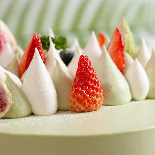 春意盎然-抹茶奶油红豆鲜果夹心-2磅【生日蛋糕】 商品图2