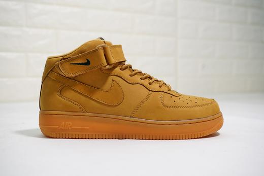 耐克Nike Air Force 1 Mid '07“Flax” 空军一号经典百搭休闲运动板鞋 白皮深蓝漆皮勾全白麦黄白红 商品图3