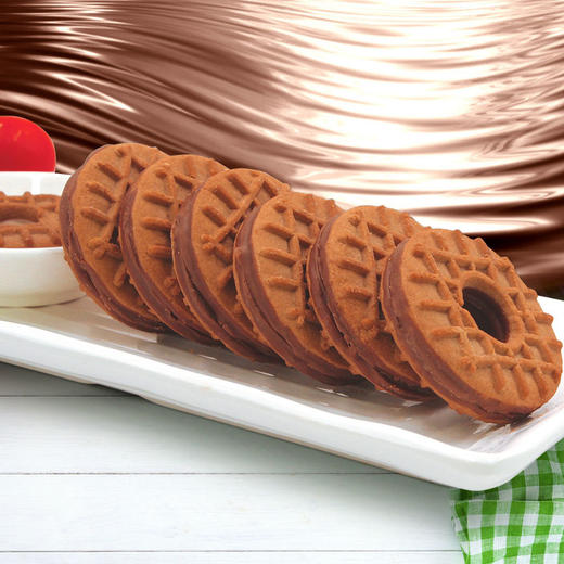 真巧 酱芯曲奇饼干 1000G独立散装早餐糕点夹心饼干零食500G可选 商品图6