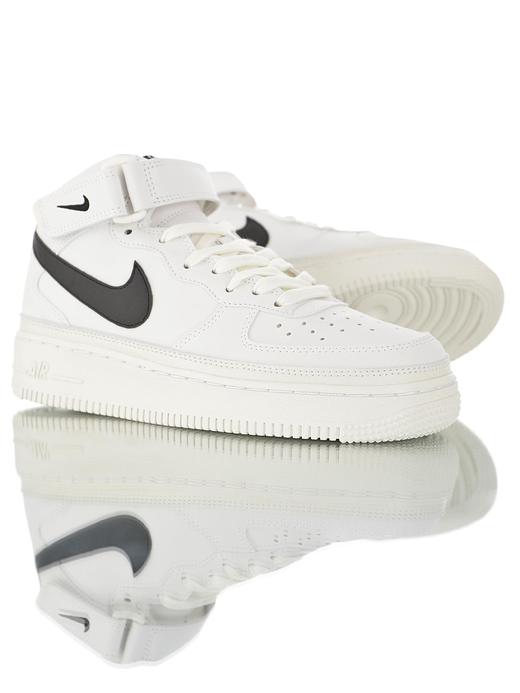 耐克Nike Air Force 1 Mid“Reflective” 空军一号经典百搭休闲运动板鞋 皮革白红3M反光 白黑3M反光 商品图2