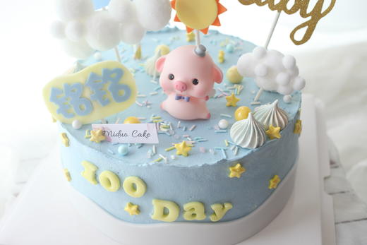 男孩款 蓝色猪宝宝 男宝宝 满月 百天 周岁 商品图1