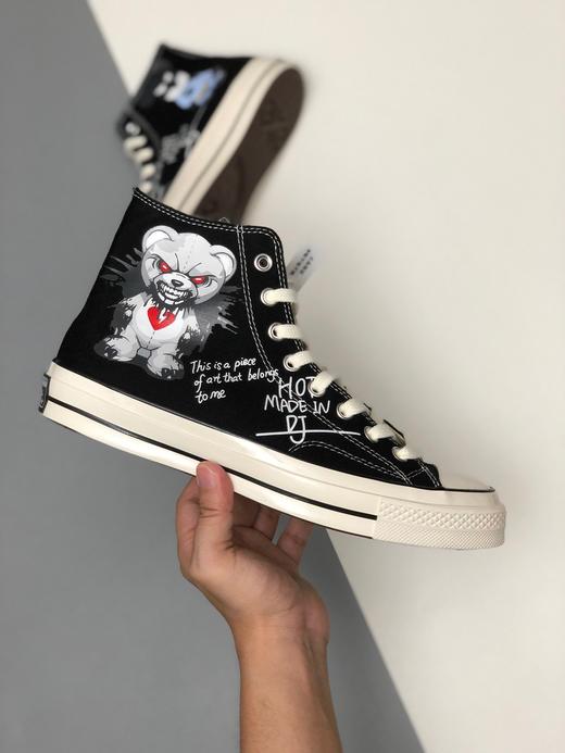 Gloomy Bear x Converse Chuck Taylor All Star 1970s 黑色暴力熊联名款 货号：162050C 可选尺码：35--44 商品图0