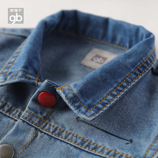 样品好孩子儿童休闲外套上衣宝宝牛仔夹克外出上衣男童外出防风外套