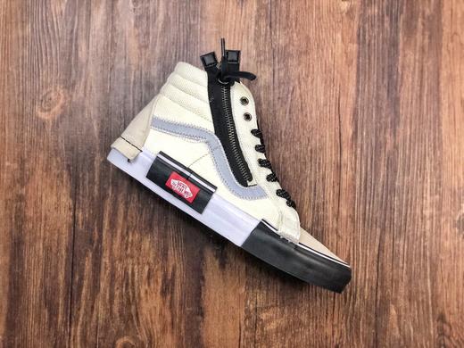 新一代解构Vans Vault Sk8-Hi Cap LX 有着质感十足的翻毛皮、拉链设计、粗犷的走线，都颇具辨识度 蓝色 白色 黑色 灰色 紫色 紫粉 商品图3
