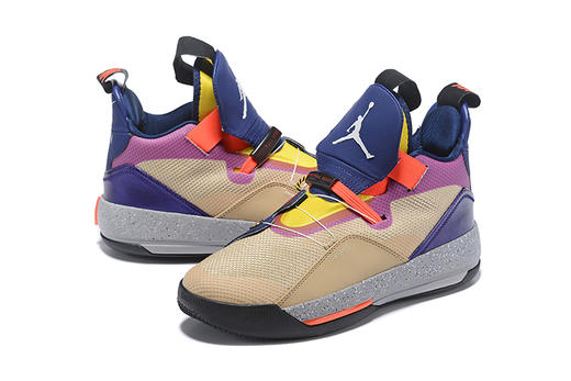 乔丹33代 黑水泥 郭艾伦低 白水泥 卡其深蓝 郭艾伦 黑蓝 黑白红 商品图0