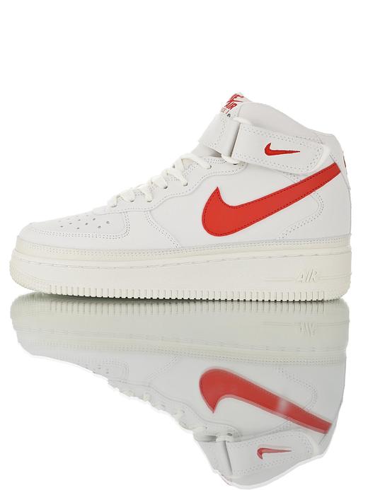 耐克Nike Air Force 1 Mid“Reflective” 空军一号经典百搭休闲运动板鞋 皮革白红3M反光 白黑3M反光 商品图0