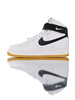 耐克Nike Air Force 1 High '07   耐克空军一号经典高帮皮革运动板鞋 皮革白黑生胶黄 商品缩略图0