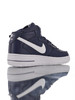 耐克Nike Air Force 1 Mid '07 原模具开发打造 采用原装客供硬质头层牛皮革材质 空军一号经典高帮百搭休闲运动板鞋 皮革深蓝白 商品缩略图1