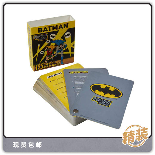 合集 DC 漫画 蝙蝠侠 知识问答卡片书 Dc Comics Batman Pop Quiz Trivia Deck 商品图1