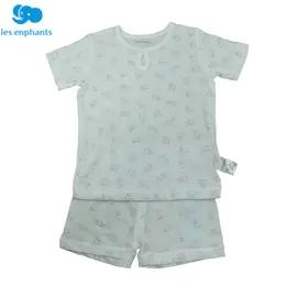 丽婴房-内衣类（夏）C9一粒扣短袖套装 超薄提条小象和