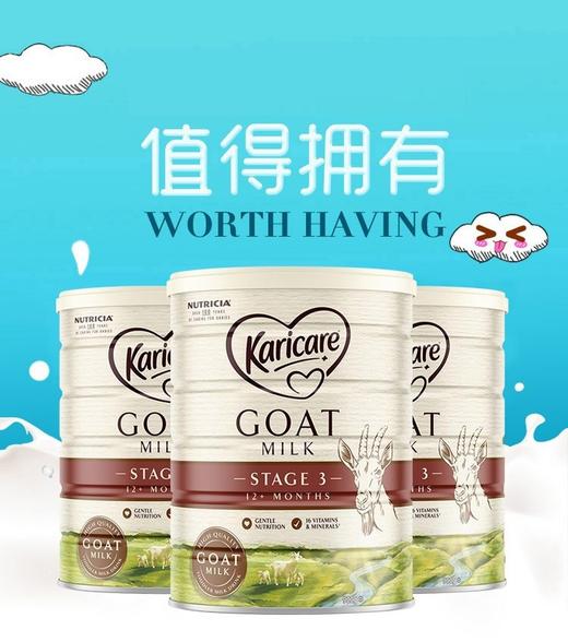 保税仓新西兰可瑞康羊奶粉3段900g