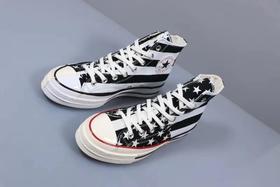 Converse Chuck 70推出星条旗鸳鸯系列，采用了解构性设计 红蓝 黑白 鞋码:35-44 货号:166426C