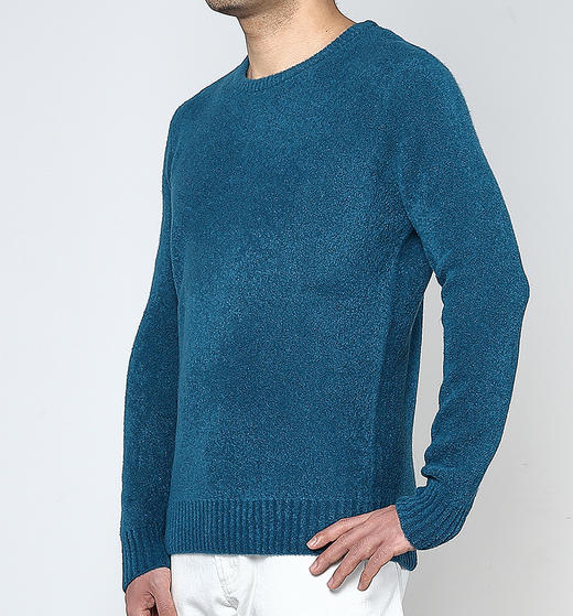 Marco Azzali 湖蓝色圆领套头毛衫 K3720600 商品图1