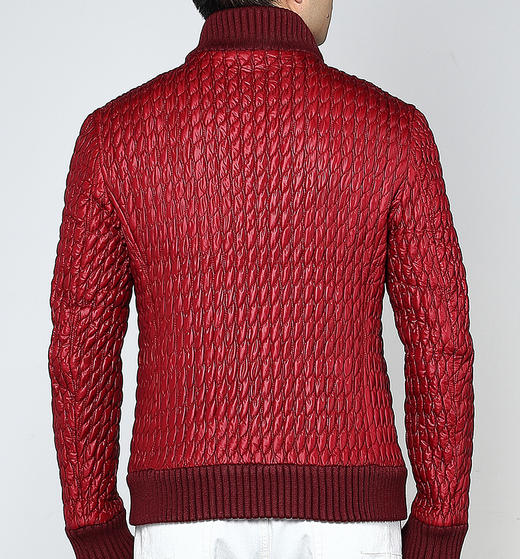 Marco Azzali 红色绗棉肌理感棉服 M3703900 商品图2