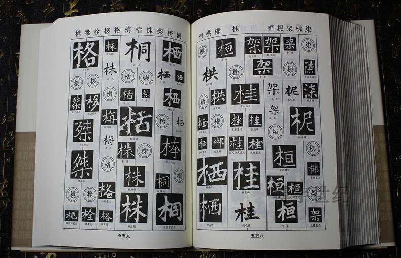 正版 行草書字典篆書楷書隸書字典書法字典大全 名家五體書法對照