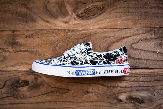 Vans Era 拼接印花刺绣鸳鸯 低帮 高帮 黑粉色 黑白新款 高端支线硫化帆布低帮休闲板鞋 尺码：35 36 36.5 37 38 38.5 39 40 40.5 41 42 42.5 43 44 商品图1