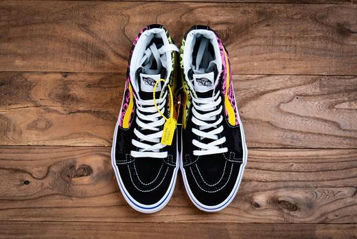 Vans Era 拼接印花刺绣鸳鸯 低帮 高帮 黑粉色 黑白新款 高端支线硫化帆布低帮休闲板鞋 尺码：35 36 36.5 37 38 38.5 39 40 40.5 41 42 42.5 43 44 商品图7