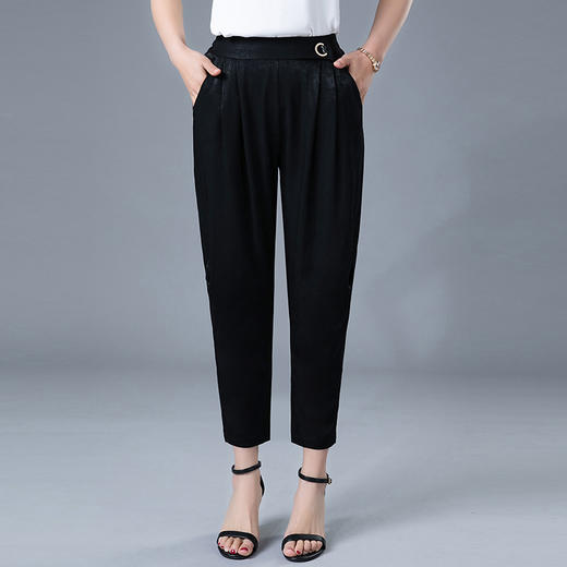 MQ-1196-2006春秋新款高腰大码胖mm裤子显瘦萝卜休闲裤YY 商品图1