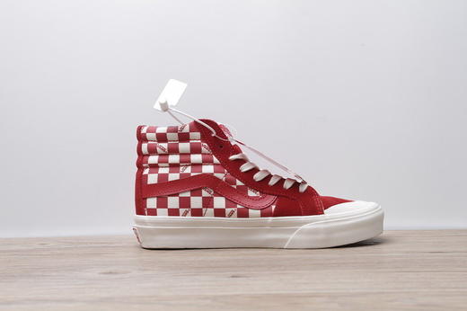 VANS SK8-Hi Style 138 LX Vault高端硫化支线鸳鸯棋盘格高帮半月包头红白板鞋 官方货号：VN0A3DP9VQC 红格 蓝格 黄格 黑格 尺码：35-44 商品图2
