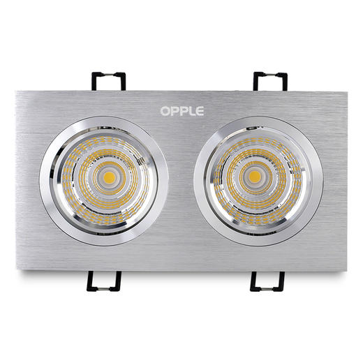 欧普【cob射灯】天使眼系列斗胆灯双头三头格栅灯 - 欧普照明官方旗舰