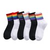 【运动风潮流袜3双】彩虹袜子纯棉中筒女袜 春夏季薄款ins日系韩版网红出街袜 商品缩略图4